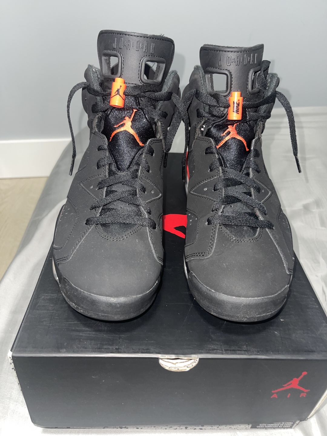 Air Jordan Retro 6 Black Infrared 2014 Size 9 - photo 2