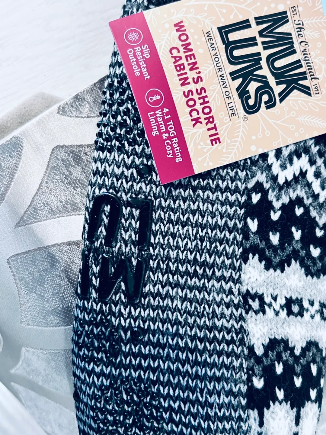 🍓NEW! MUK LUKS Women/Mens Shortie Cabin Sock Slipper image indicator(2)