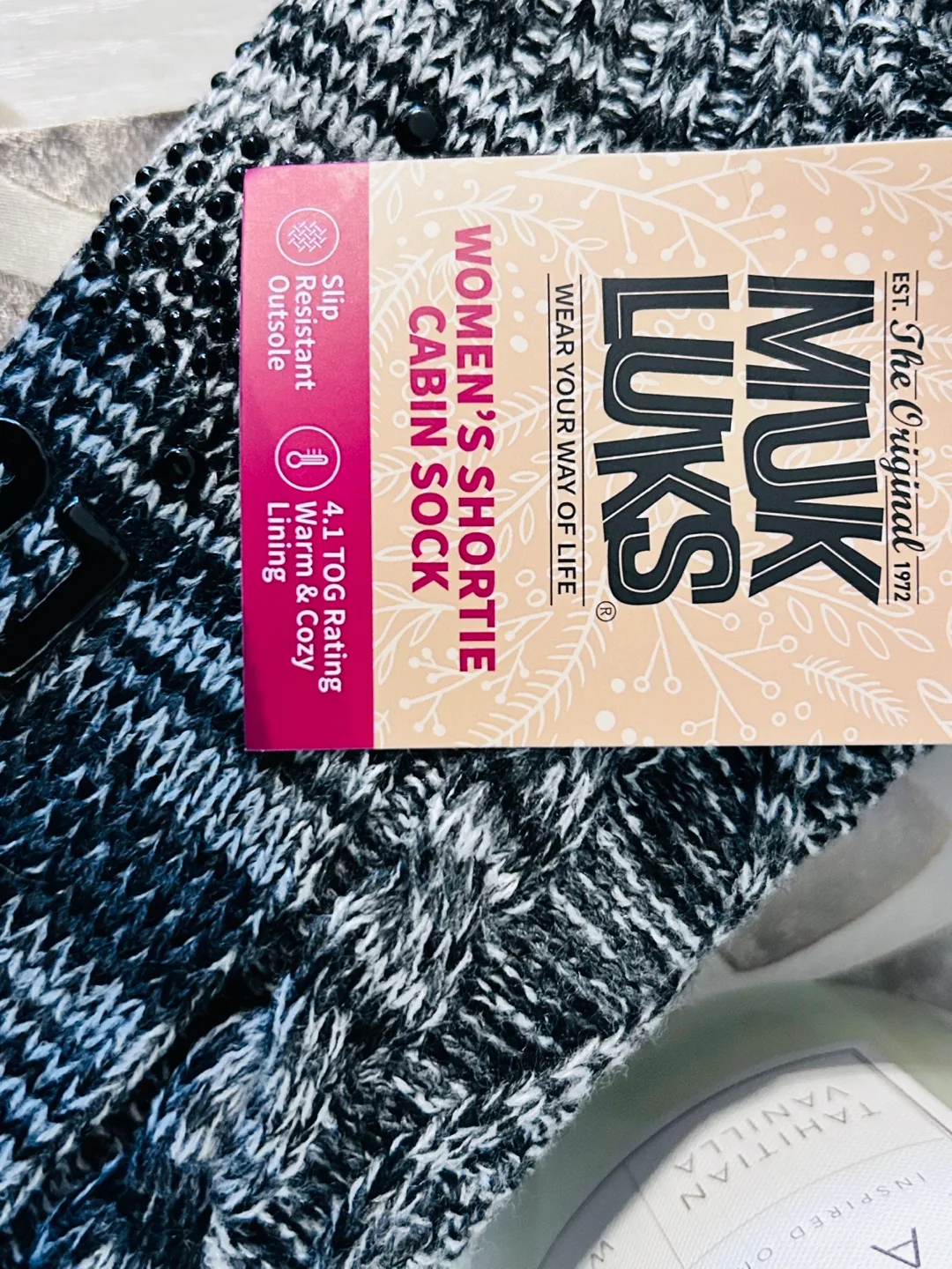 🍓NEW! MUK LUKS Women/Mens Shortie Cabin Sock Slipper image indicator(3)