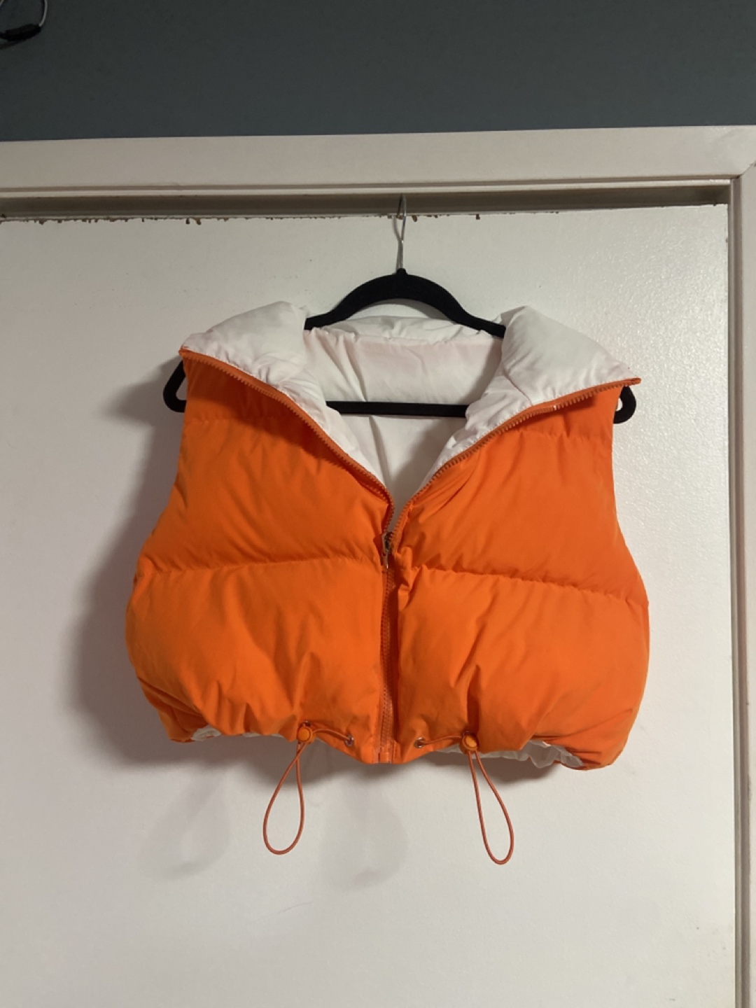 Orange Puffer Vest - photo 2
