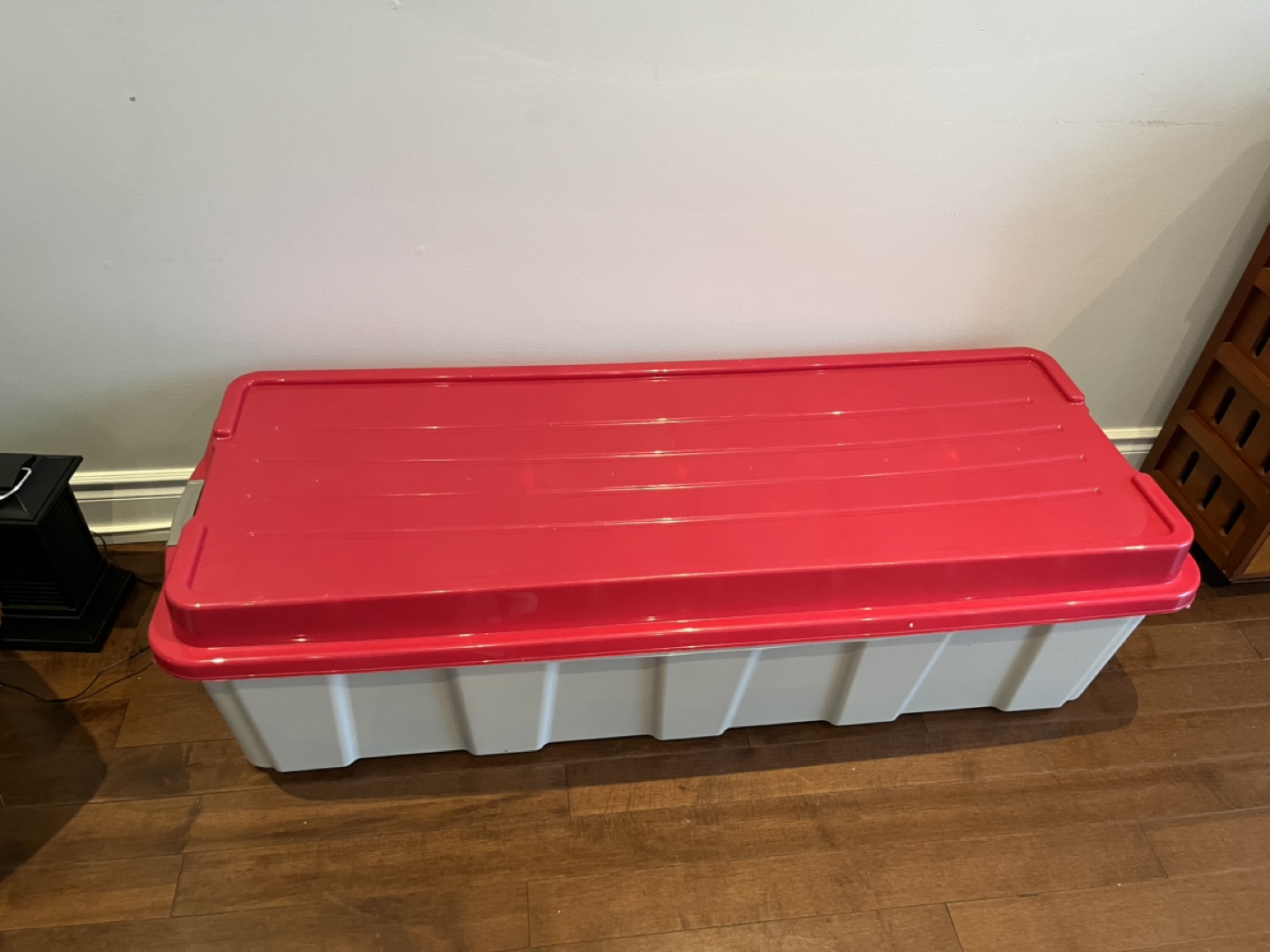 Christmas garland + Tree storage container