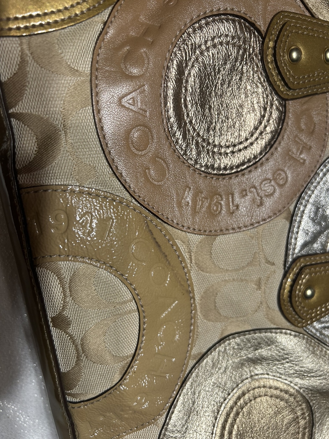 Coach Signature C Patchwork Satchel - photo 5