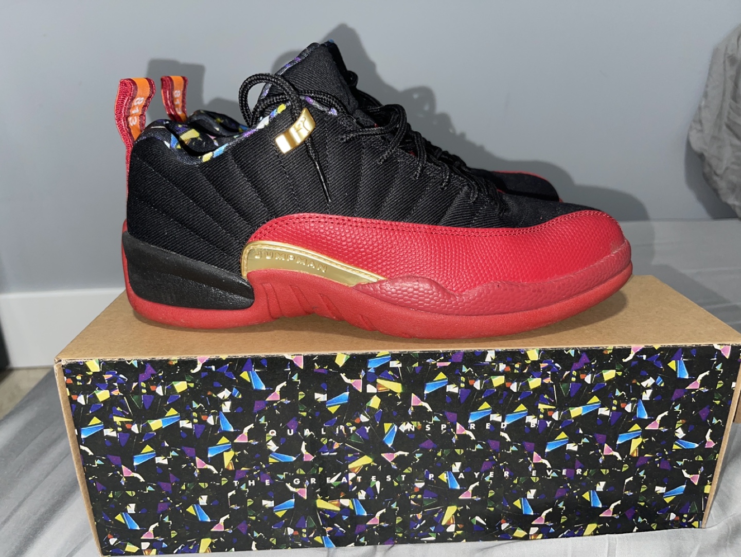 Air Jordan 12 Retro SE 'black/ varsity red' - Size 8.5 - photo 3