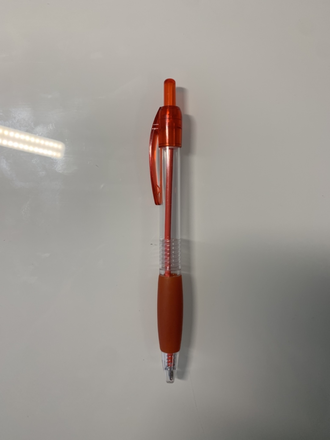 Orange retractable ballpoint pen #freecycle