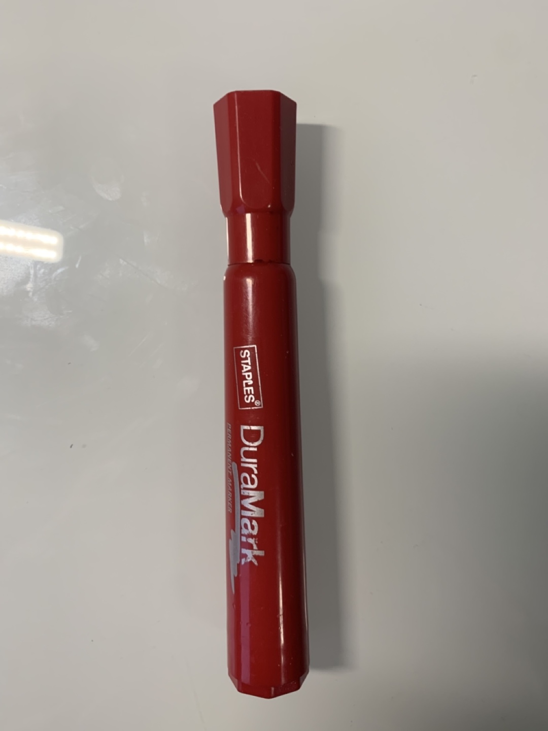 Staples DuraMark Permanent Marker - Red #freecycle