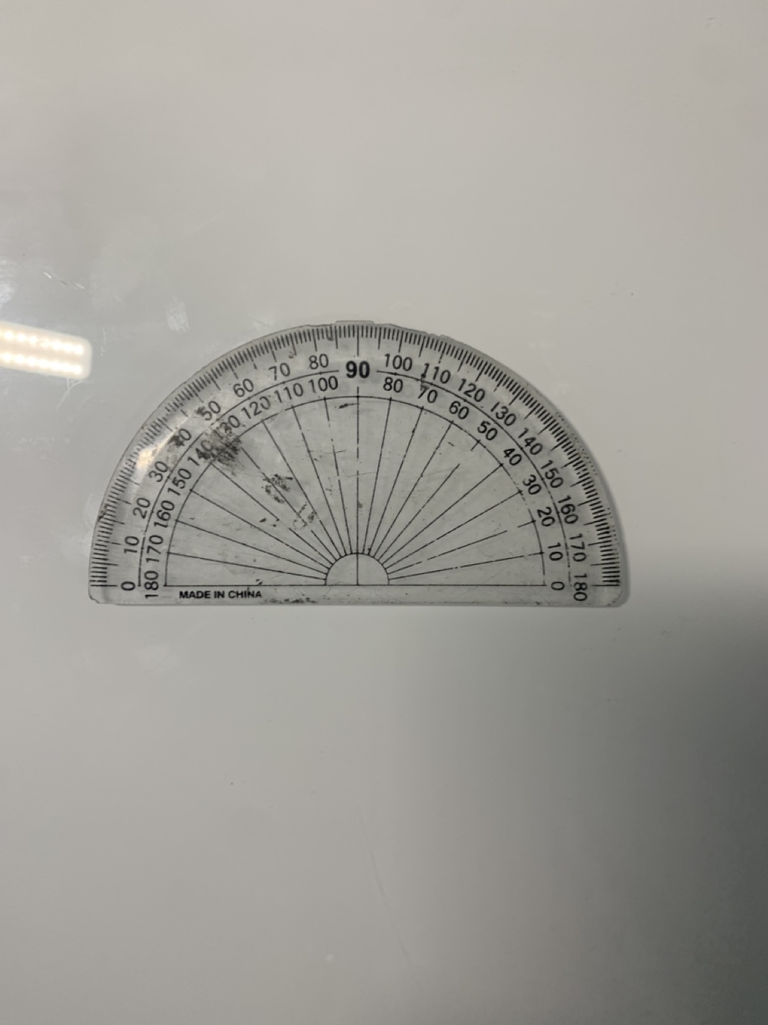 Clear Plastic Protractor #freecycle