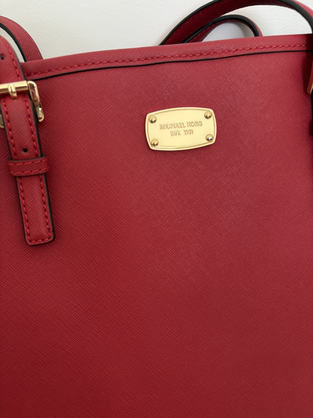 Michael Kors Red Leather Tote Bag - photo 3