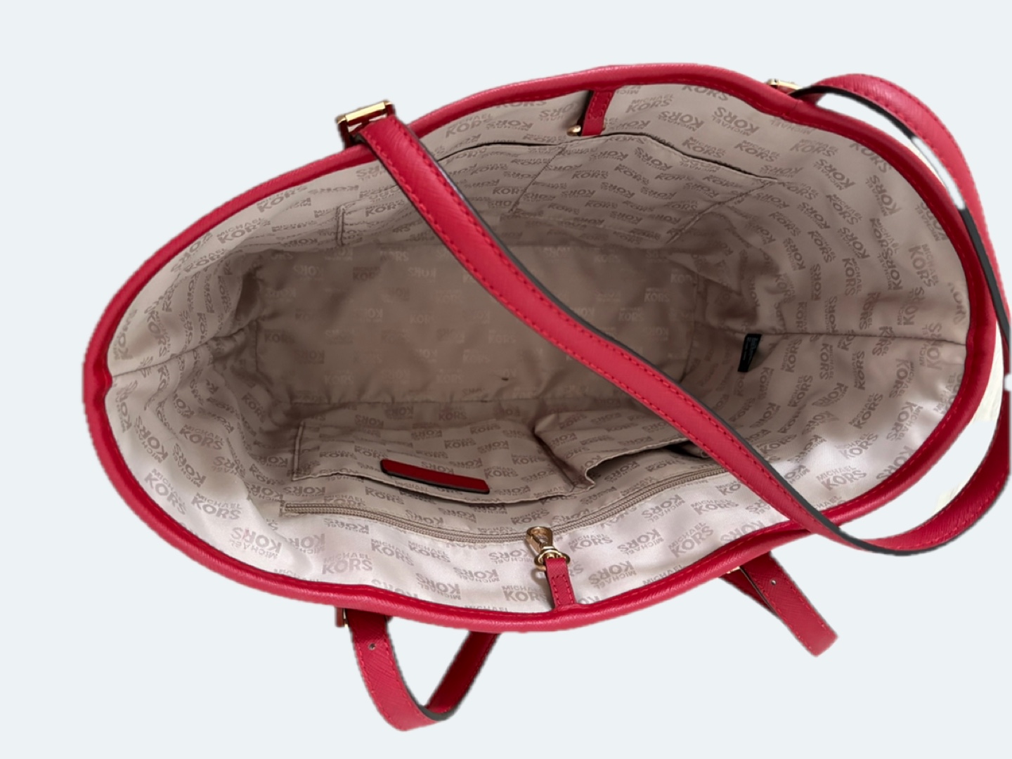 Michael Kors Red Leather Tote Bag - photo 4
