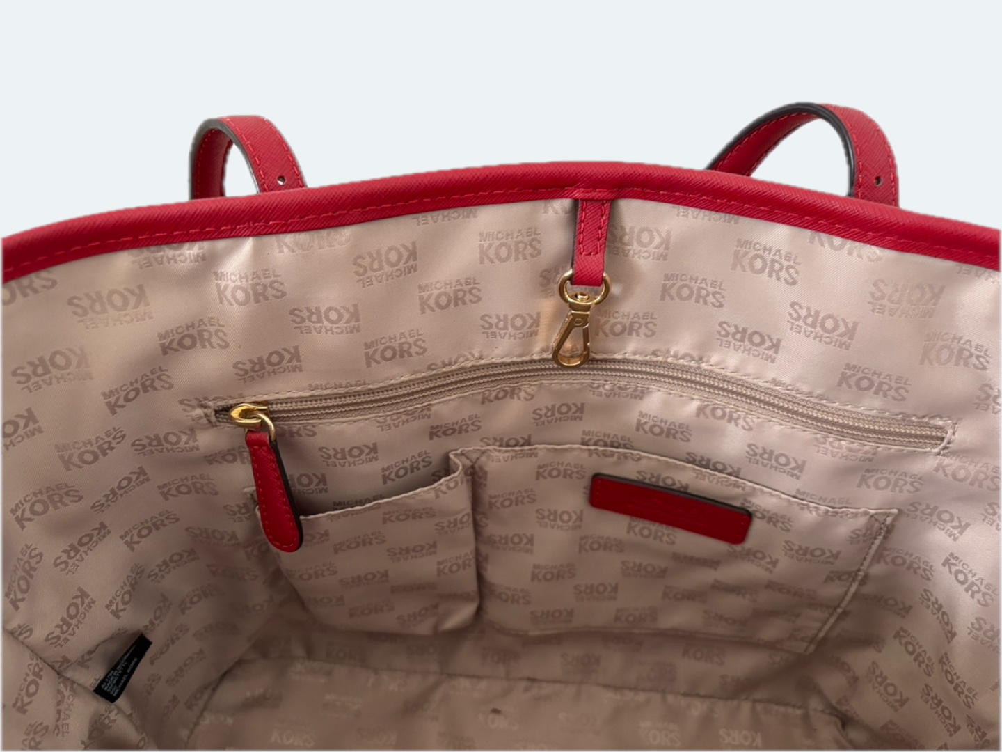 Michael Kors Red Leather Tote Bag - photo 5