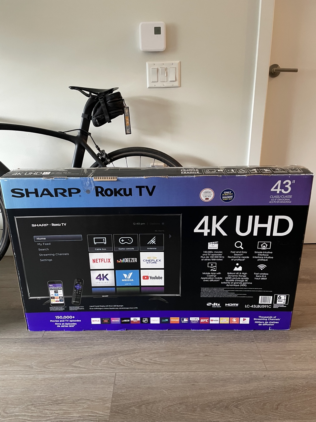 43" SHARP Roku TV - 4K UHD Smart TV - photo 4