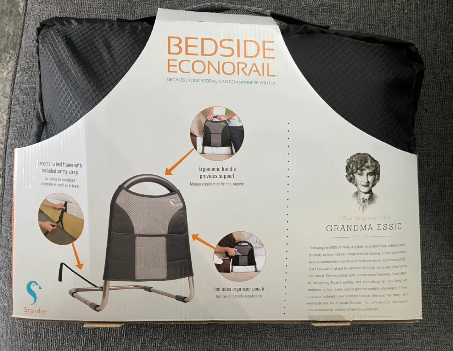 Stander Bedside Econorail - Portable Bed Rail image indicator(2)