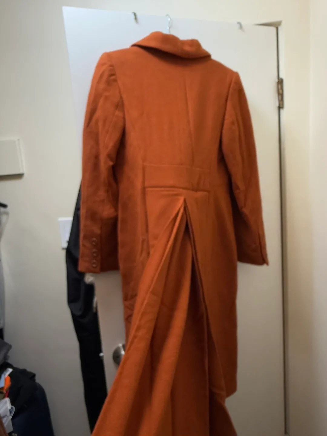 Gorgeous Burnt Orange Longline Coat image indicator(4)