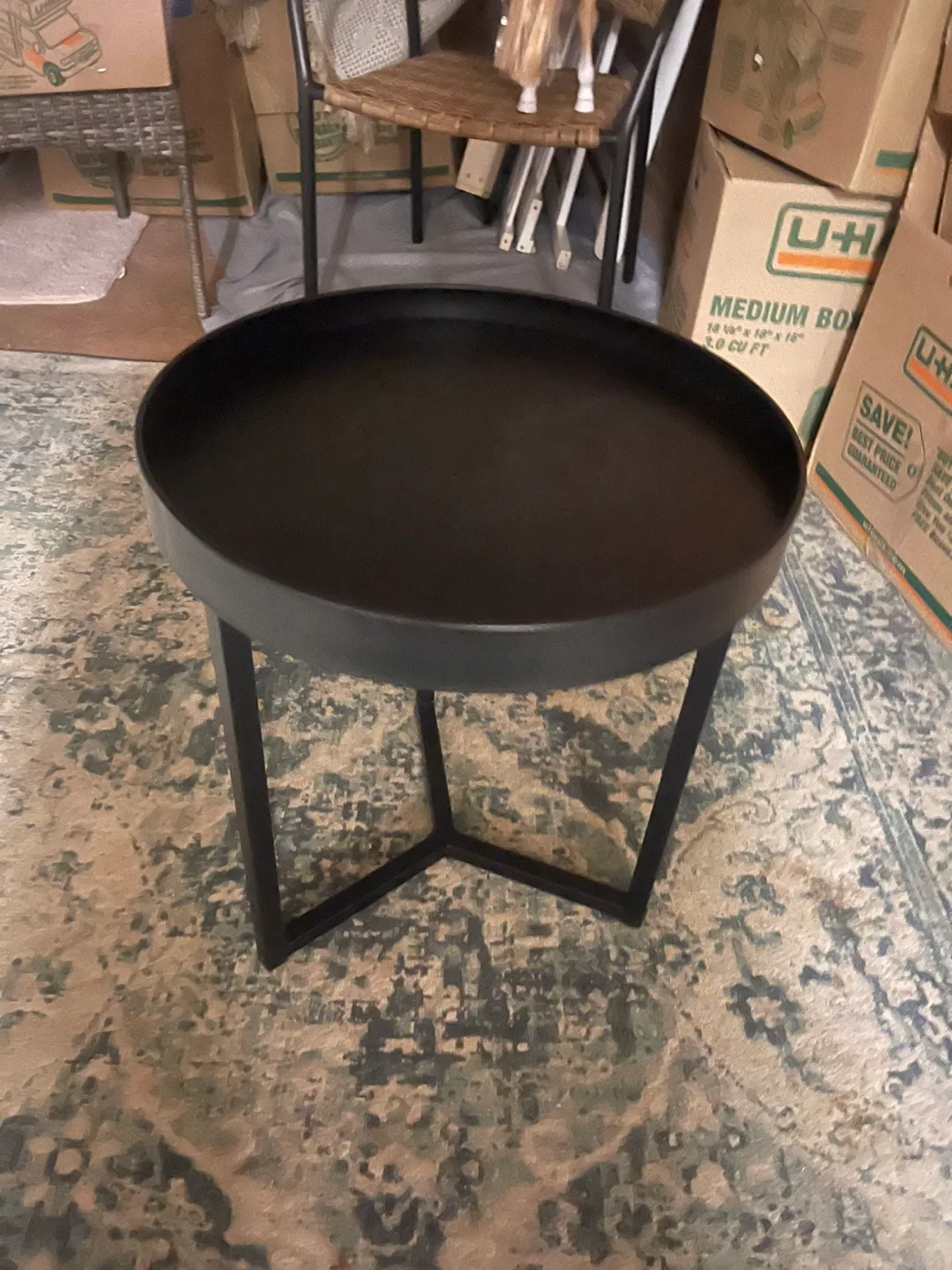 Black Round Side Table image indicator(2)