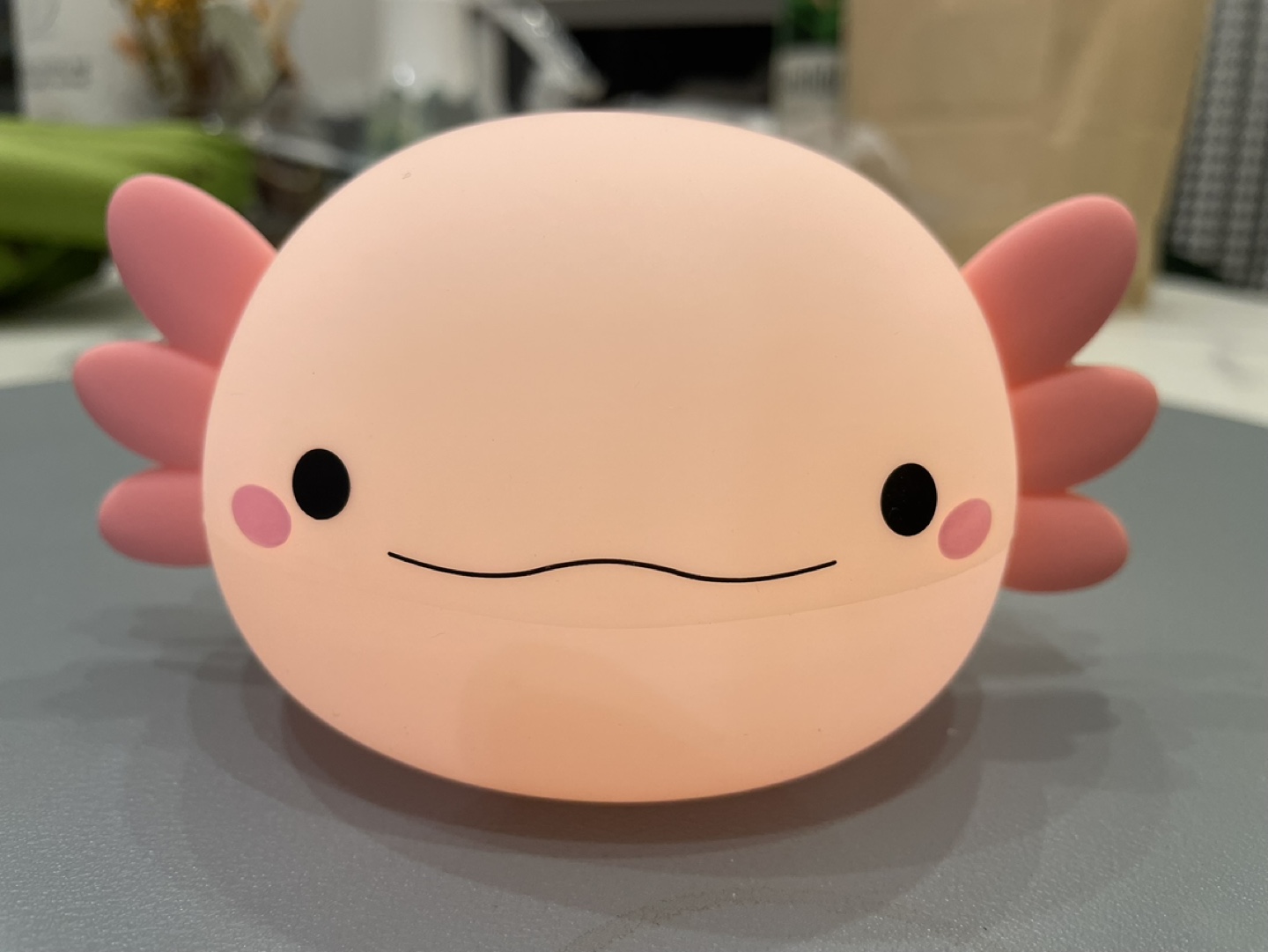 Cute Silicone Axolotl & Bunny Night Lights (2pieces) - photo 3