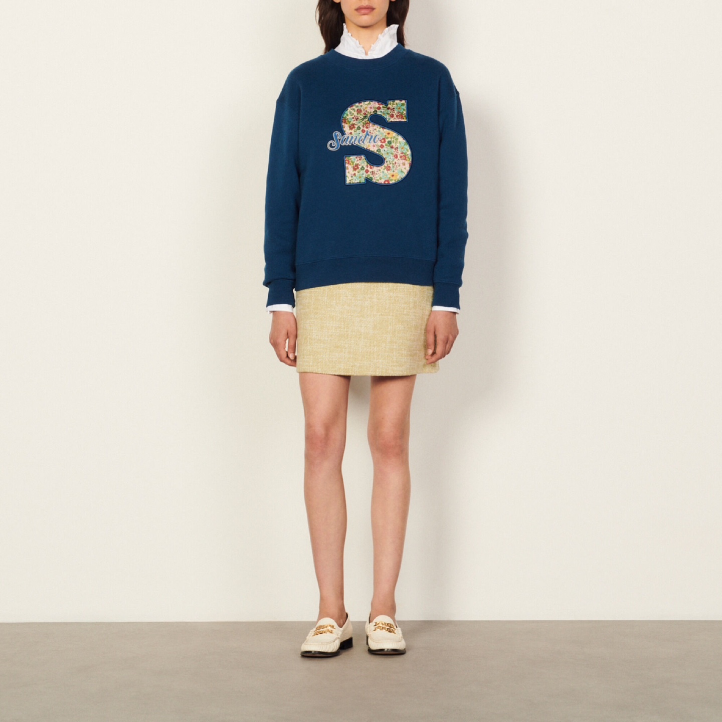Sandro Floral Appliqué Sweatshirt - photo 2