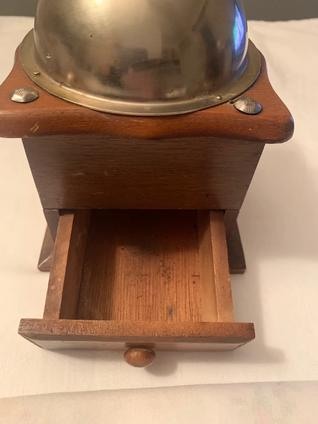 Antique Wooden Coffee Grinder image indicator(2)