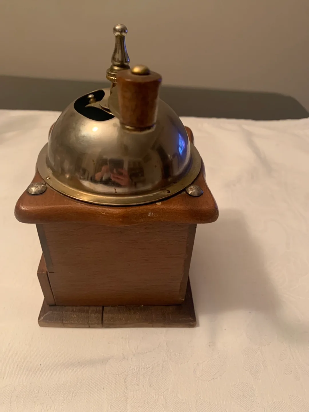 Antique Wooden Coffee Grinder image indicator(3)