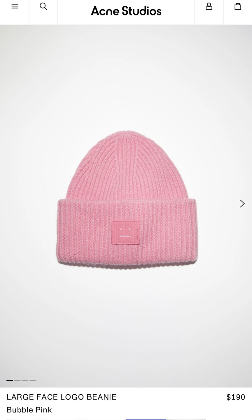 Acne Studios Logo Beanie