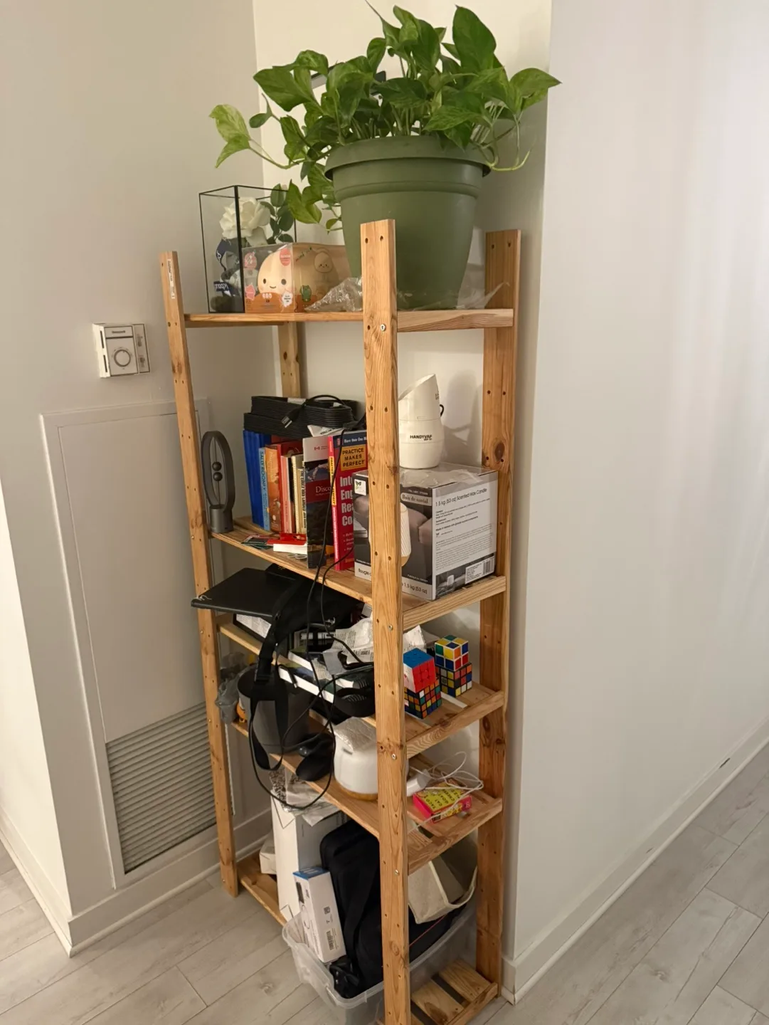 IKEA-5 Shelf Wood Shelving Unit image indicator(2)
