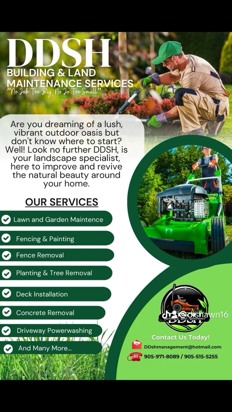 DDS Building & Land Maintenance Services Flyer image indicator(3)