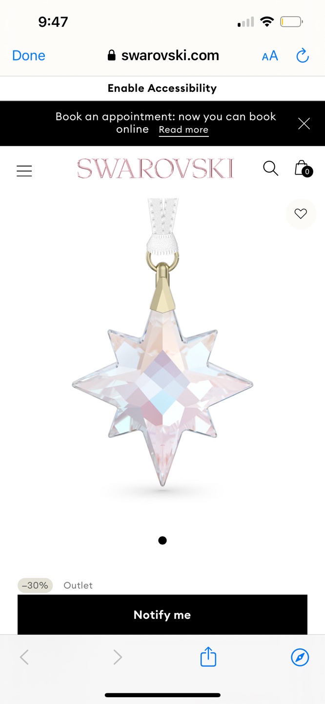 Exclusive Swarovski Star Ornament - photo 4