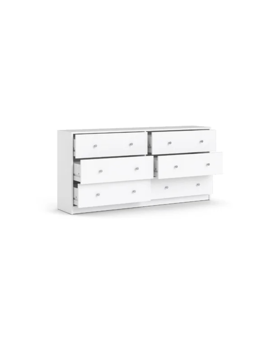 White 6-Drawer Dresser - photo 2