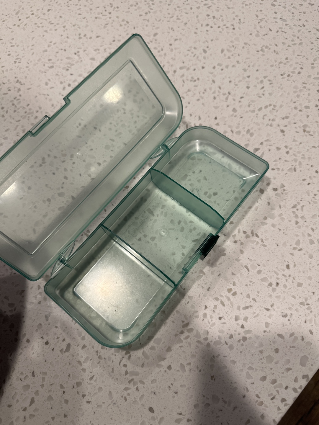 Plastic Divided Pill Container #freecycle