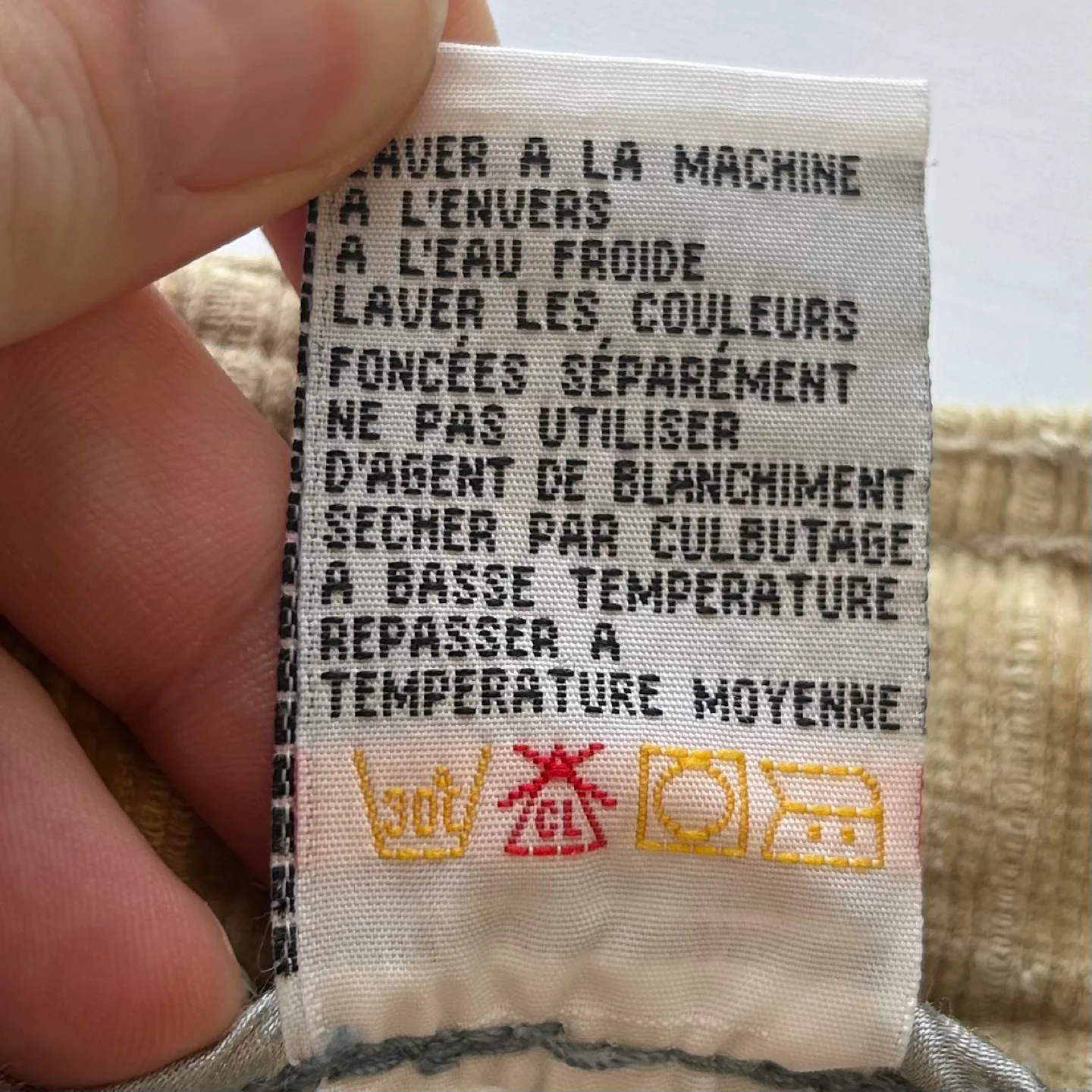 Sears Midi Length Corduroy Pencil Skirt Rhinestone Buttons Sz S image indicator(7)