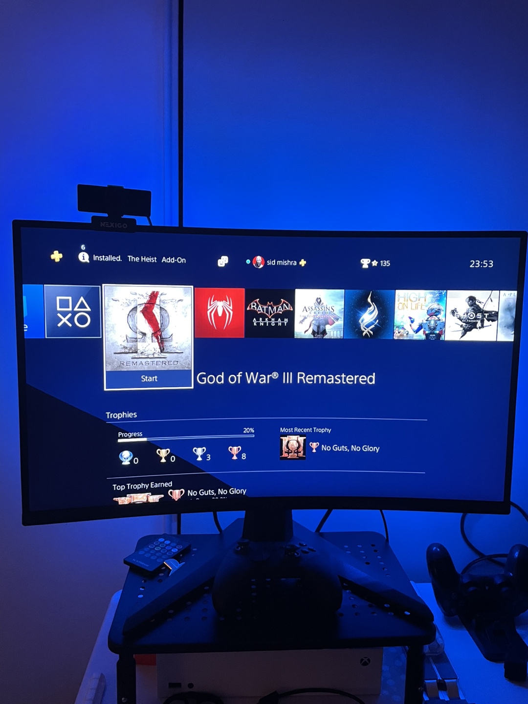 PS4 Slim Console with Two Controllers - photo 2
