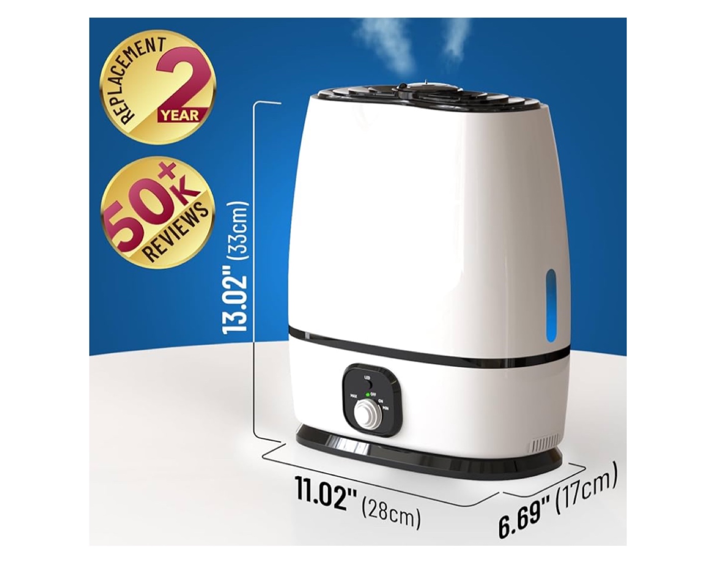 Ultrasonic Humidifier - 50+ Hour Run Time - photo 4