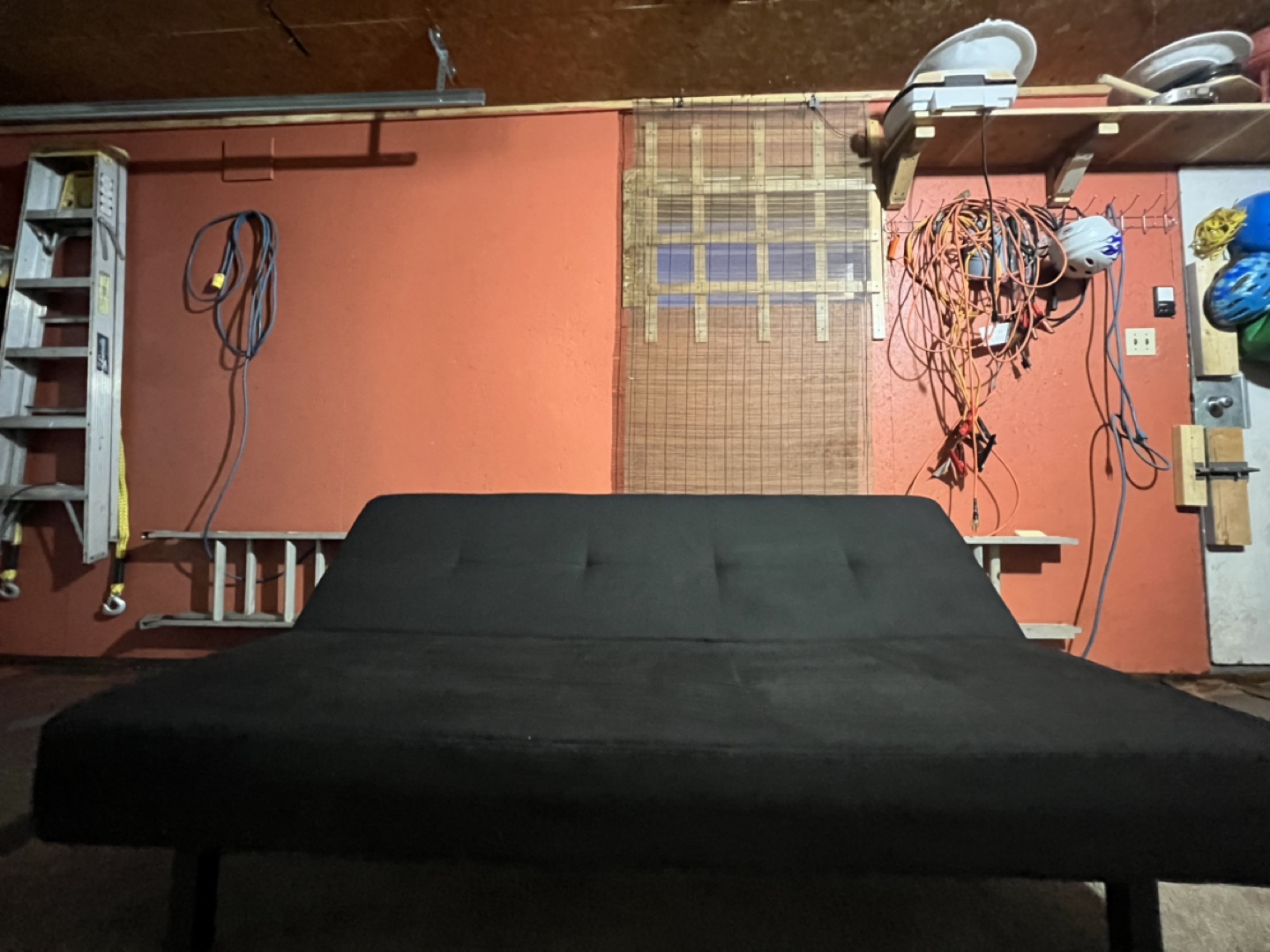 Black Futon Couch - photo 4