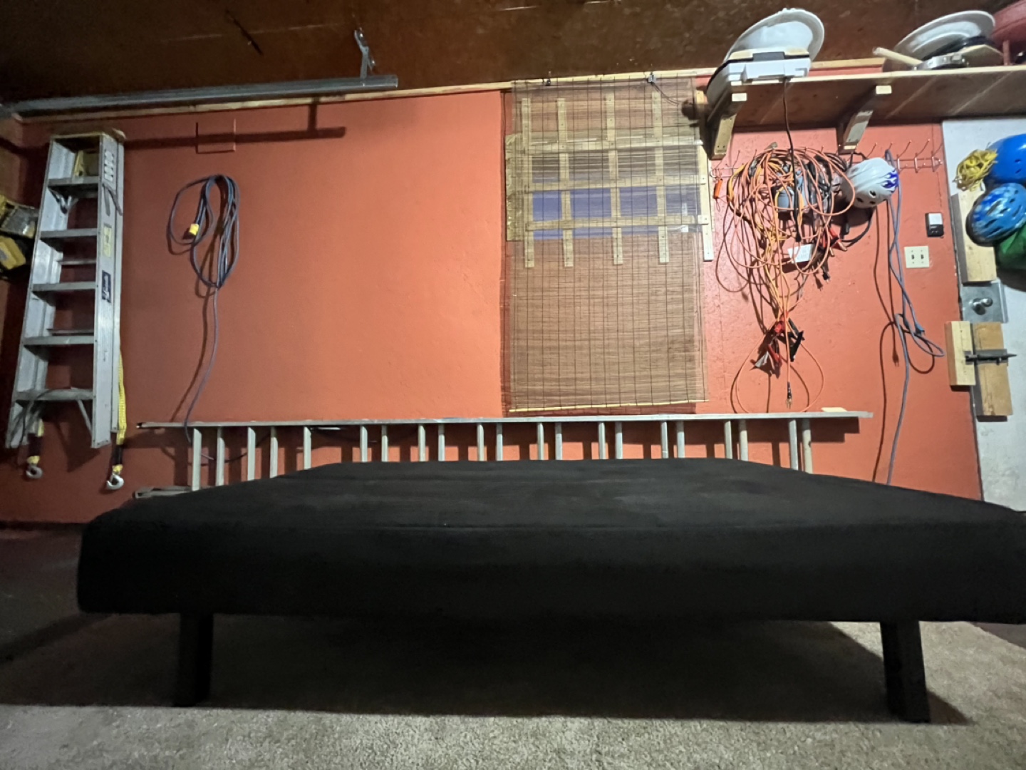 Black Futon Couch - photo 2