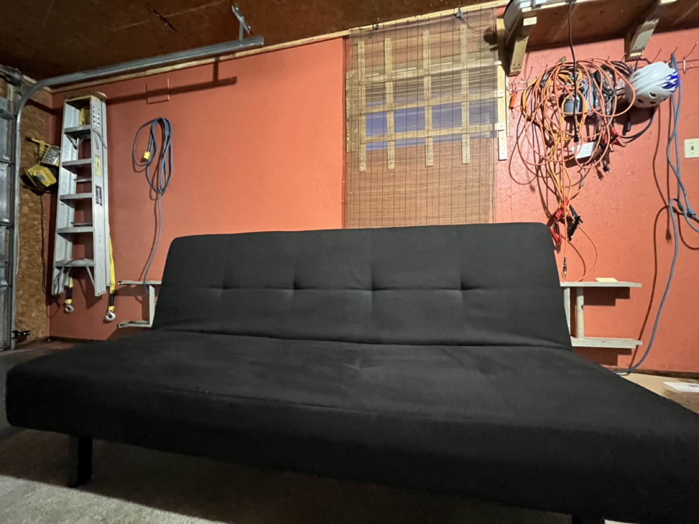 Black Futon Couch - photo 5