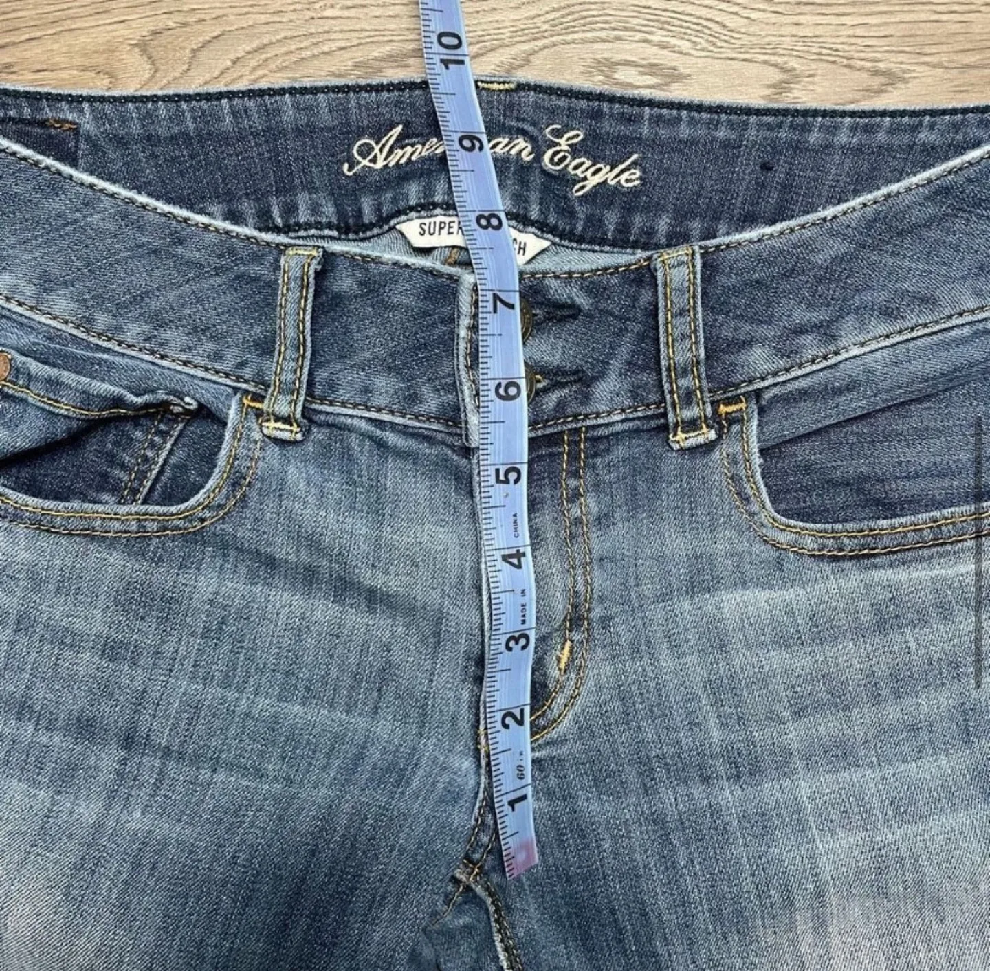Y2K boot cut low rise jeans image indicator(6)