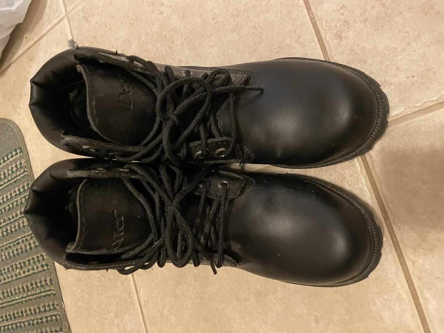Dexter Waterproof Black Lace-Up Boots - Size 7
