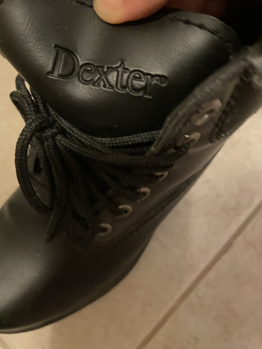 Dexter Waterproof Black Lace-Up Boots - Size 7 - photo 3
