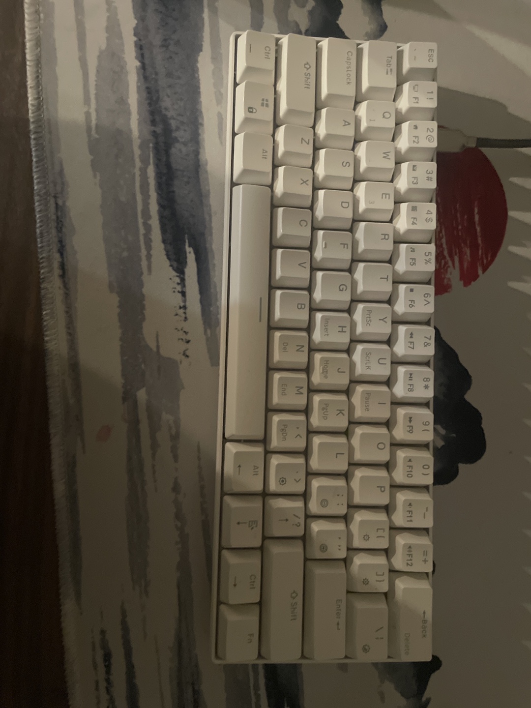 White 60% Mechanical Keyboard #freecycle