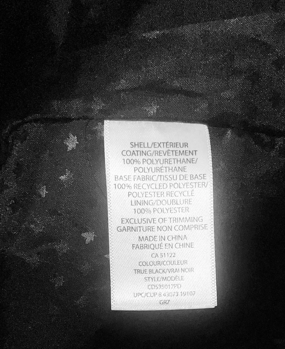 Canadiana Black Hooded Rain Jacket image indicator(4)