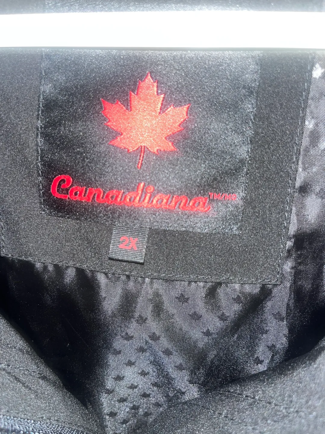 Canadiana Black Hooded Rain Jacket image indicator(3)