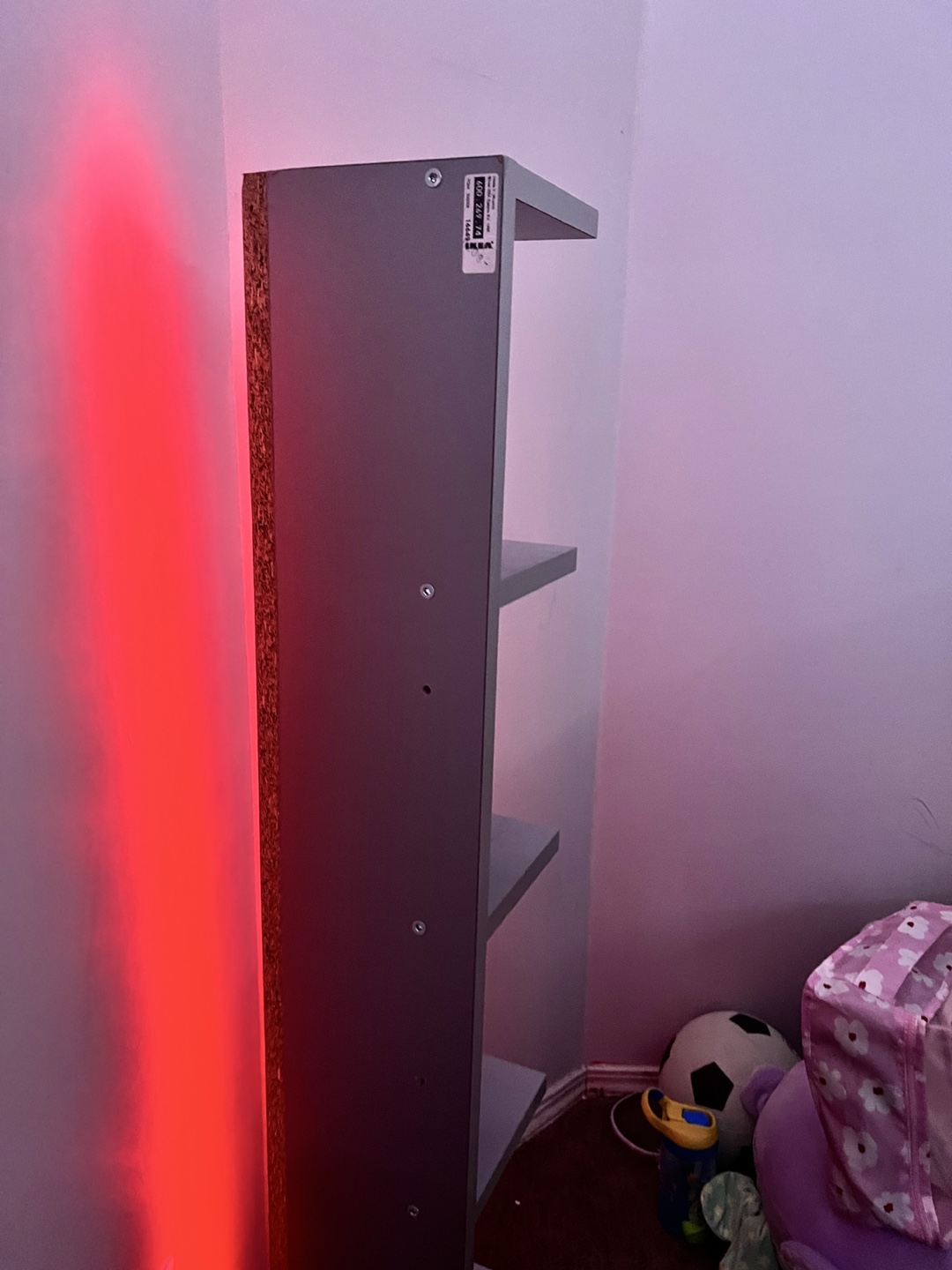 IKEA LED Corner Shelf - 5 shelves, Grey - photo 4