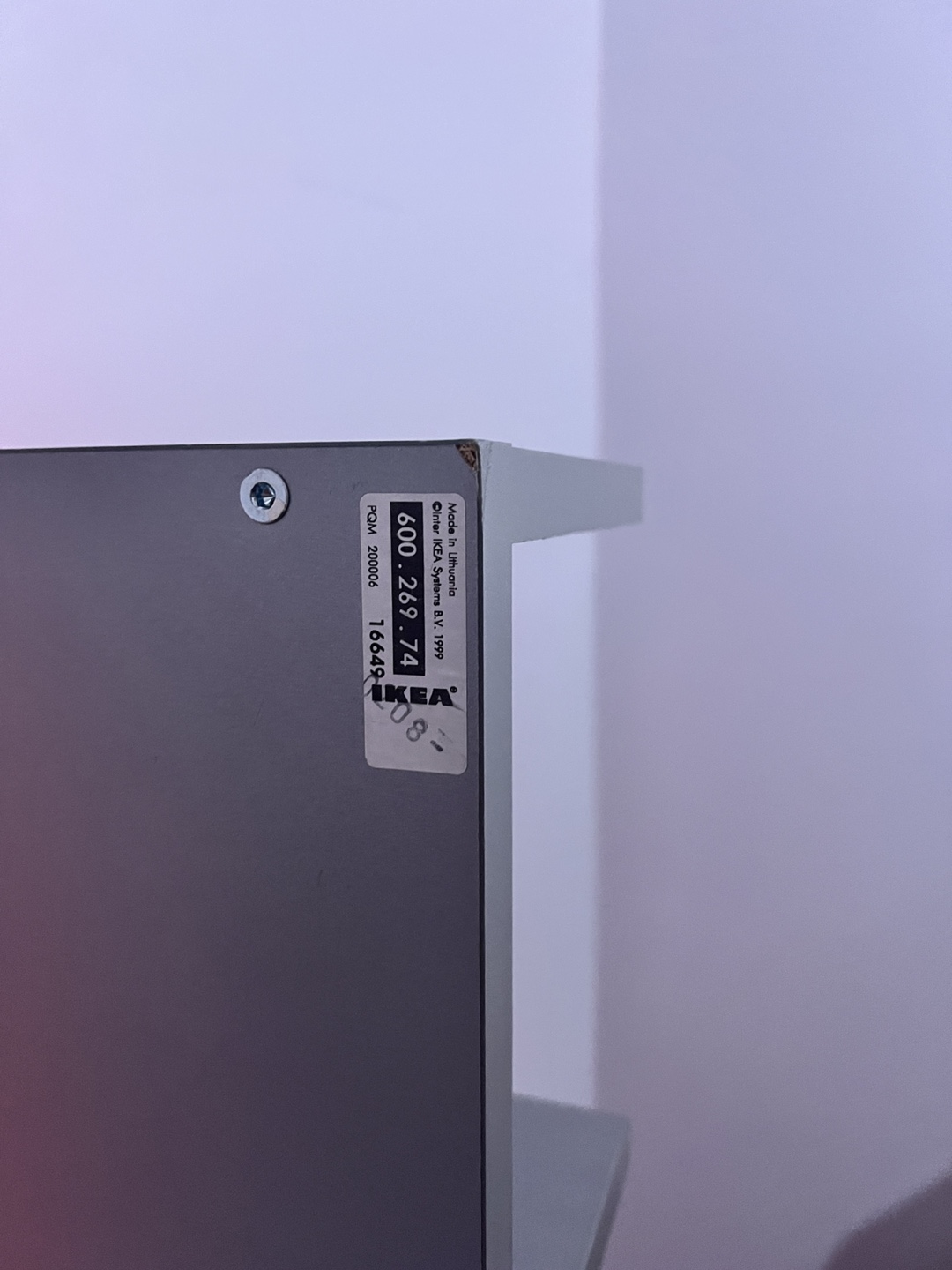 IKEA LED Corner Shelf - 5 shelves, Grey - photo 2