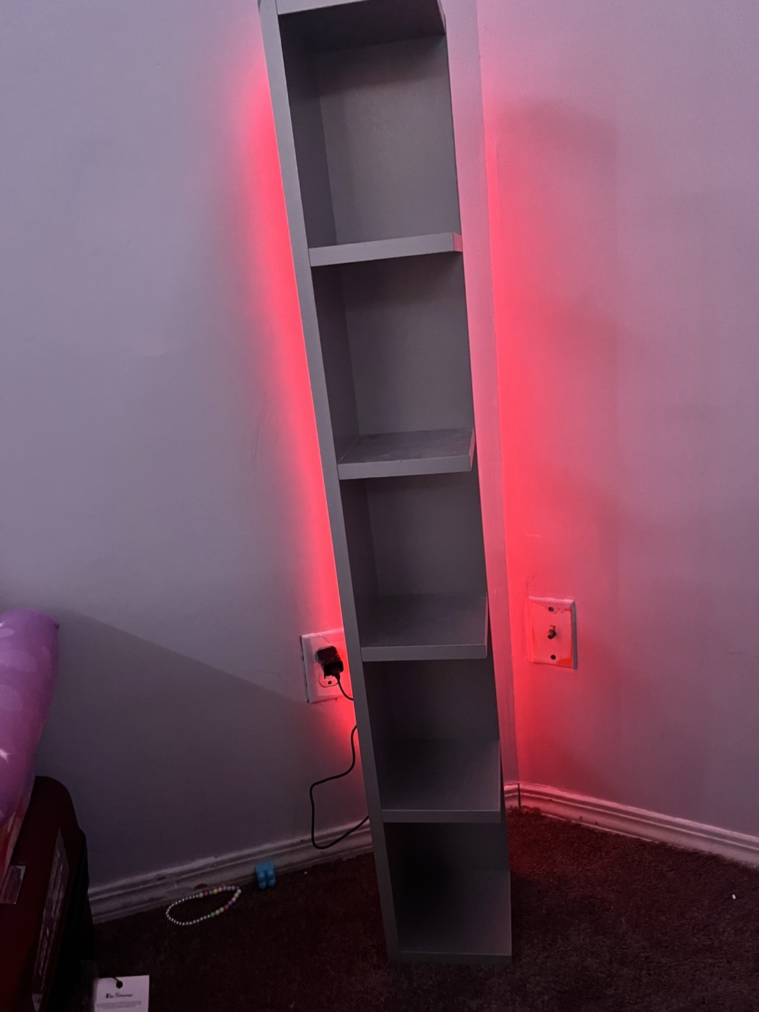 IKEA LED Corner Shelf - 5 shelves, Grey - photo 3