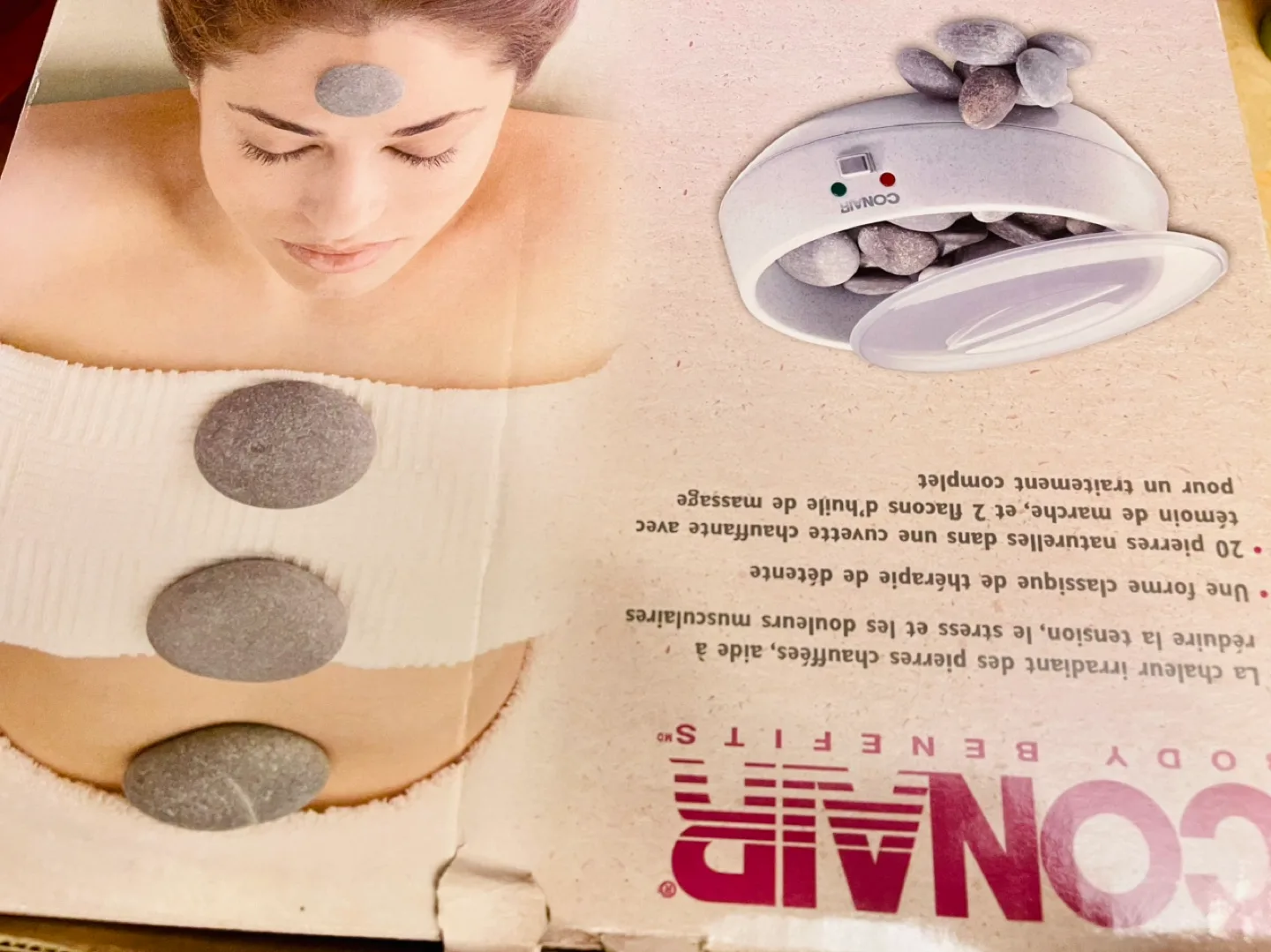Conair Body Benefits Heated Stone Spa Therapy System image indicator(5)