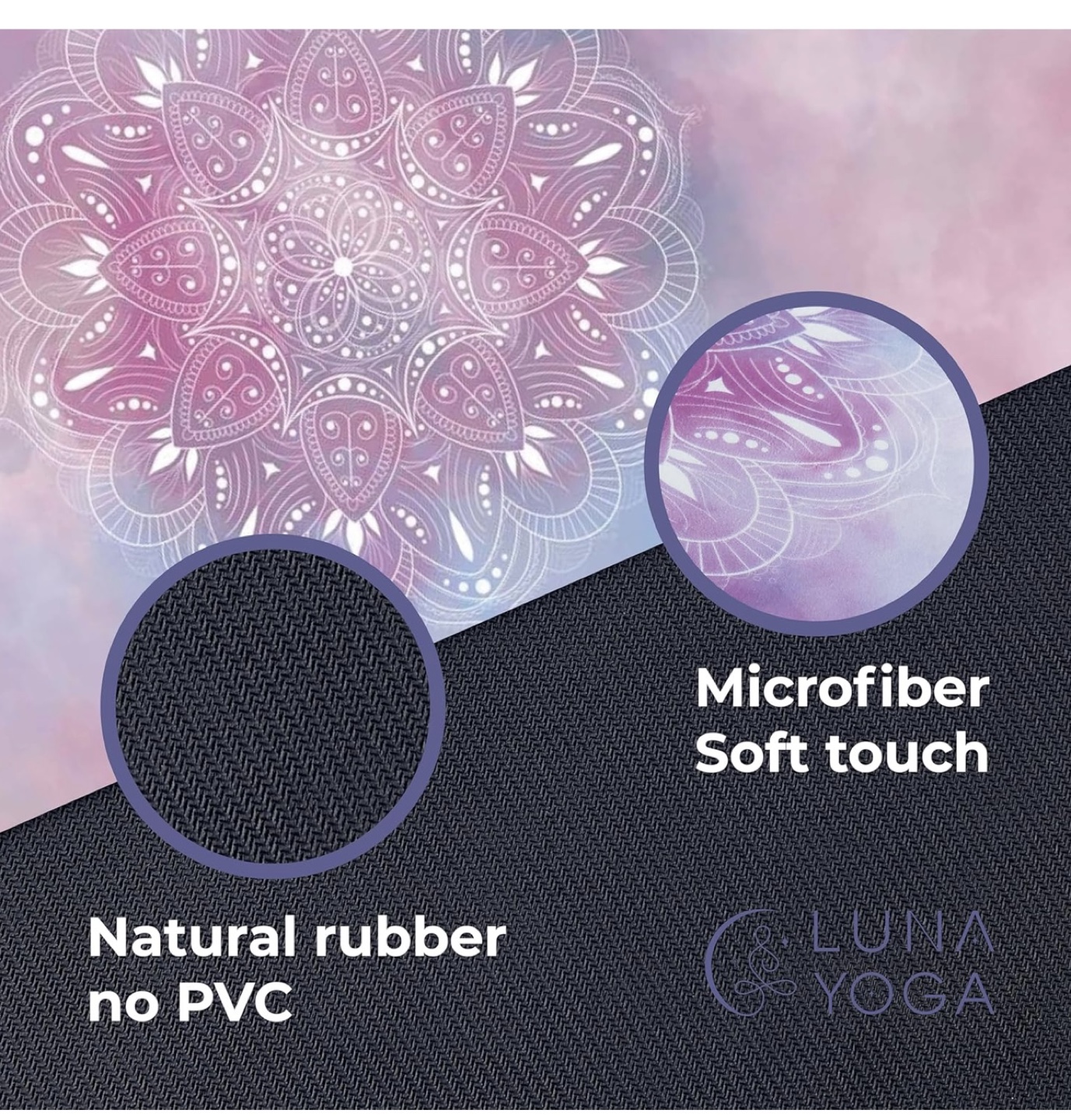 Luna Yoga Travel Mat 1.5mm - Pink Mandala - photo 2