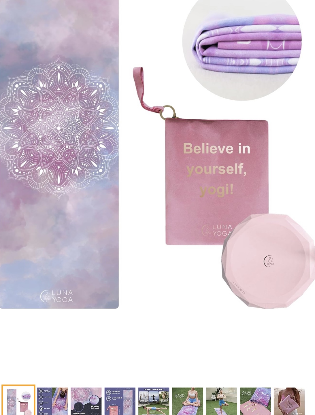 Luna Yoga Travel Mat 1.5mm - Pink Mandala - photo 3