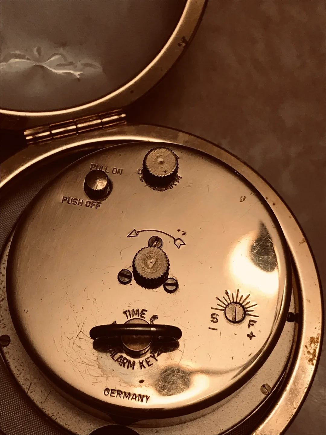 Vintage Europa Jewel 12 Alarm Clock Germany image indicator(2)