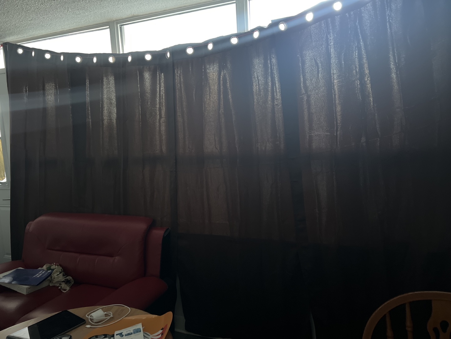 Dark Brown Blackout Curtains 4 quantity - photo 2