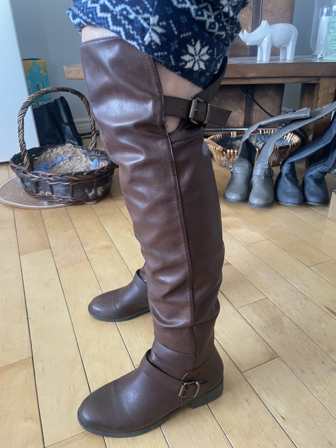 Brown Over-the-Knee Boots - photo 3