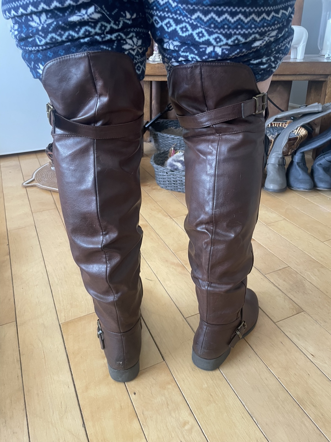 Brown Over-the-Knee Boots