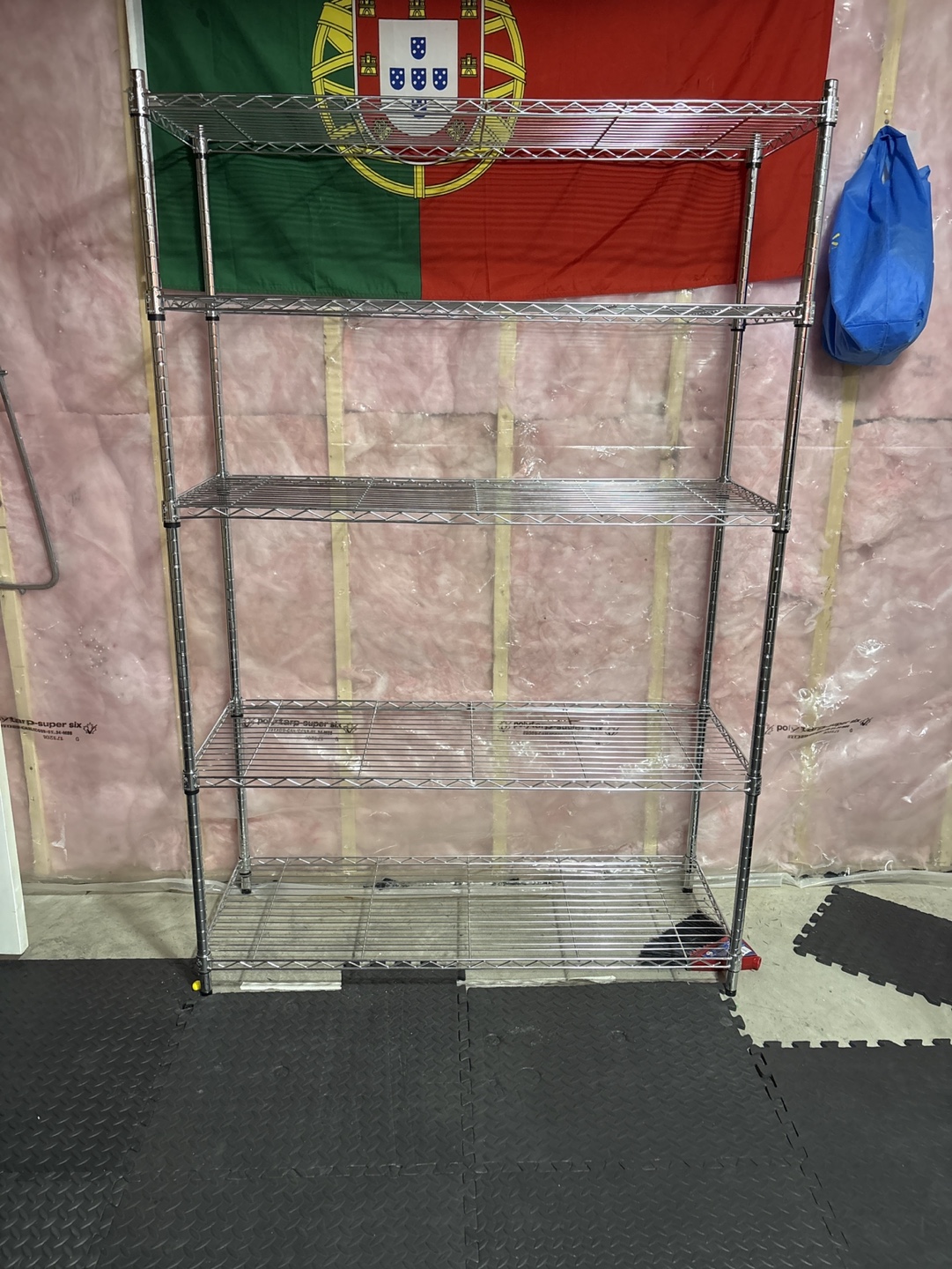 Chrome Wire Shelving Unit